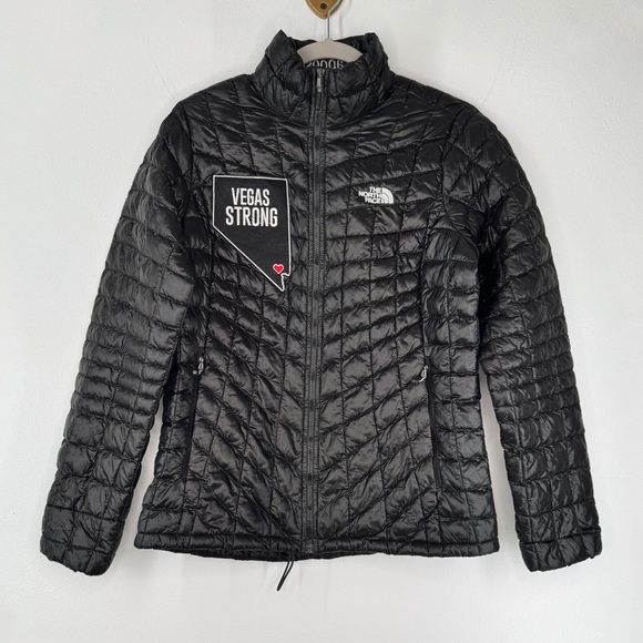 The North Face Vegas Strong Zappos Black Thermoball Puffer Jacket Women’s Small - Picture 1 of 10